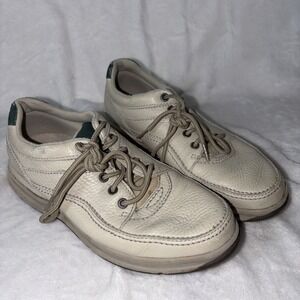 Rockport Men's Pro Walker Shoes Sz 9 1/2 Med Leather Beige World Tour